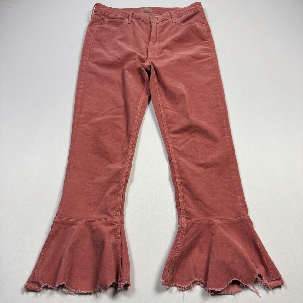 MOTHER The Cha Cha Chew Corduroy Pants in Dusty Rose size 31